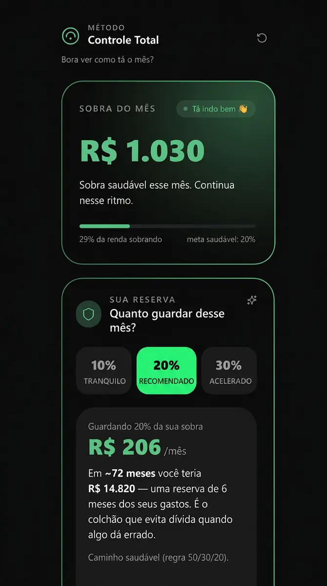 Saldo em tempo real